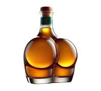 CARAFE Distributeur de bouteilles en verre pour Schnapps, nouveau type de récipient à whisky | Récipient à boire réaliste pour hommes et femmes, fête de crémaillère, vin rouge, teq