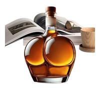 CARAFE Distributeur de bouteilles en verre pour Schnapps, nouveau type de récipient à whisky | Récipient à boire réaliste pour hommes et femmes, fête de crémaillère, vin rouge, teq