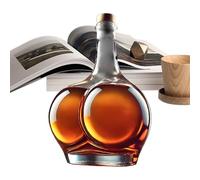 CARAFE Distributeur de bouteilles en verre pour Schnapps, nouveau type de récipient à whisky | Récipient à boire réaliste pour hommes et femmes, fête de crémaillère, vin rouge, teq
