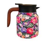 Carafe En Acier Inoxydable De Haute Qualité Isolée, De Thé Rétro Floral, Caisse Thermique Avec Tamis | CAME AT TEA ET CAFERE, POTTA D'ELEGGIO, PROPRIÉTÉ POUR YEUX SPÉCIALS, CHAUD