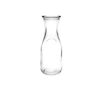 Olympia - 6 carafes en verre Olympia 500 ml, transparent, 200 (H) x 78 (Ø) mm, bord renforcé, col resserré pour un versement facile, compatible lave-verres, verrerie professionnelle, GM583