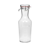 Carafe en verre 1.000 ml 'Lock-Eat', ouverture : fermeture à pince métallique