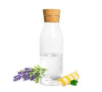 Sendez Carafe en verre de 1 l avec couvercle en liège - Carafe à eau en verre borosilicate - Carafe à décanter résistante à la chaleur