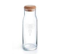 Carafe en verre 1L Mabouteille® - Bouteille personnalisée avec Logo, Texte, message… [ Carafe eau verre ]