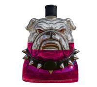 Carafe en Verre - 300ml Décanteur en Verre Transparent Style Bulldog - Distributeur d'Alcool Collectionnable Déco Maison pour Étagère, Bar, Fête, Salon, Cadeau pour Homme, Anniversaire,