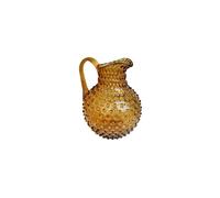 Carafe en verre ambre, ronde - Chehoma, Diamant - Ø19xH23 cm