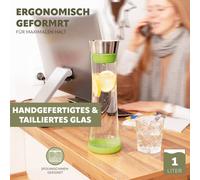 Carafe en verre AMISA 1,2 litre Tango red