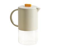 Carafe En Verre Avec Anse Et Couvercle,Pichet À Thé Glacé 1500ml | Distributeur Étanche Pour Thé Café Cocktails,Rangement au Réfrigérateur pour Fête et Réception