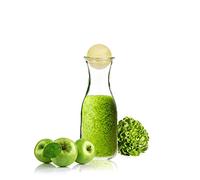 Carafe en verre avec bouchon en bois Carafe à vin Carafe Carafe à eau Carafe à décanter Misura en verre, Verre, Transparent, 1 x Glaskaraffe 270ml