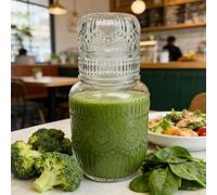 Carafe en verre flocon de neige - Pichet avec tasse, serveur de verres transparents | Thé café lait jus boisson récipient approprié cuisine salle à manger maison Table servant rafraîchissement élégant