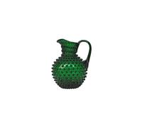 Carafe en verre vert, ronde, pour le service, 1,5 kg - Chehoma, Nose - Ø19xH23 cm