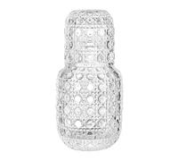 Carafe et verre de chevet,Pichet de nuit pour table de nuit | Ensemble pichet et gobelet en verre vintage,pour cuisine chambre salle de bain salon repas