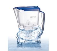 VEVOR Carafe Filtrant Pichet 9 Tasses Capacité de Filtre 150 L en 5 Étages