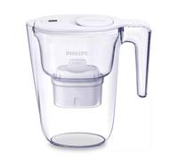 Carafe filtrante 2,6 L blanche avec 1 filtre en Microfiltration et digital timer Philips PHAWP2933WHT/24