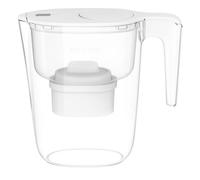 Carafe filtrante 2,6 L blanche avec 3 filtres anti calcaire, Micro X-Clean sofft