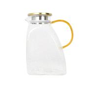Carafe filtrante à eau pour réfrigérateur 1,8 litre - Carafe élégante en verre Borosilicate adaptée pour porte de réfrigérateur et anti-fuite