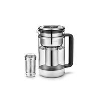 Aarke Purifier Large – Carafe filtrante en verre et acier inoxydable 1,7 L + sac de recharge