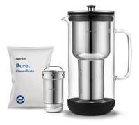 Carafe filtrante Aarke en verre et inox PM Grise et transparente G