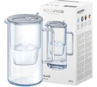 Carafe filtrante - AQUAPHOR - Glass - 2,5L - Gris - 1 cartouche Maxfor Plus Mg