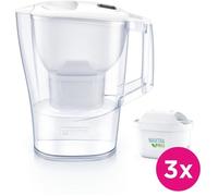 Carafe filtrante BRITA - Aluna Calendar Blanche - Capacité 2,4L dont 1,4L d'eau filtrée - 3 filtres Maxtra Pro All-In-1 inclus