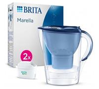 BRITA Marella Cool Water Filter Jug 2,4L + 2 Maxtra Pro All-in-1 Waterfilters Blue
