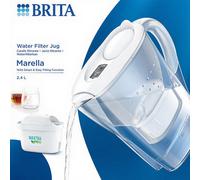 Carafe Filtrante BRITA Marella Blanche 2,4 L + 1 Cartouche Maxtra Pro