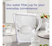 Carafe Filtrante BRITA Marella Blanche (2,4l) incl 12 cartouches filtre eau robinet & Cartouche Filtre Eau Robinet MAXTRA PRO All-in-1 - Pack de 12 pour recharge carafe filtrante réduit PFAS*