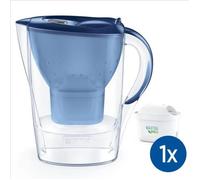 Carafe filtrante BRITA - Marella Bleue - Capacité 2,4L dont 1,4L d'eau filtrée - 1 Cartouche Maxtra Pro All-In-1 incluse