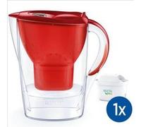 Carafe Filtrante Brita - Marella Rouge - Capacité 2,4l Dont 1,4l D'eau Brita