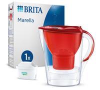 Carafe filtrante BRITA - Marella Rouge - Capacité 2,4L dont 1,4L d'eau filtrée - 1 Cartouche Maxtra Pro All-In-1 incluse
