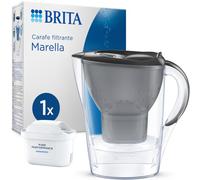 Carafe Filtrante BRITA MAXTRA Marella, 1 cartouche Pure Performance | Graphite, 2.4 L, BRITA Memo, couvercle rabattable, réduit* des impuretés, certains PFAS**, chlore et métaux