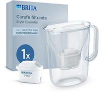 Brita Carafe Filtrante Style Essential White 1 Pièce + Carafe Filtrante Maxtra Pro 1 Pièce