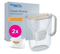 CARAFE FILTRANTE BRITA Style Essential Sable + 2 cartouches MAXTRA PRO Sable G