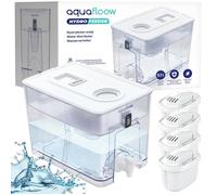 Carafe Filtrante Distributeur d'eau filtrée Aquafloow - Inclus 4 Cartouche Filtrante Aquafloow