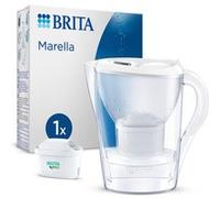 BRITA Carafe filtrante Marella Blanche 2,4L (1,4L filtrée) + 1 cartouche Maxtra Pro