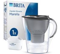 Carafe filtrante BRITA - Marella Graphite - Capacité 2,4L dont 1,4L d'eau filtrée - 1 Cartouche Maxtra Pro All-In-1 incluse