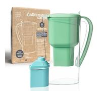 Carafe Filtrante Verte 1,4 L avec Filtre Basse Émission pour Eau Sans BPA