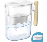 Carafe filtrante - Waterdrop Chubby Filtre à eau avec filtre 1×90 jours, 3,5L, réduit le fluorure et plus encore, Transparent