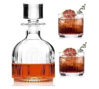 carafe, Glass Carafe,Decanters for Alcohol, Decanter Decanter Wine Decanter Decanter Set for Liquor Or Wine, Includes 2 Glasses