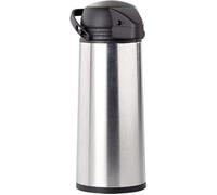 Carafe isotherme à pompe - ROSENSTEIN & SOHNE - 1 9 L - Gris - Acier inoxydable verre renforcé plastique