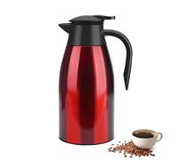 Carafe isotherme de 2 litres en acier inoxydable à double paroi isolée sous vide, pour jus, lait, thé