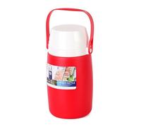 Carafe isotherme portable de 1 L avec poignée, adaptée pour les sports de plein air et le camping, dispose d'une étanchéité résistante aux fuites et d'un nettoyage facile (rouge)