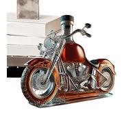 Carafe Liqueur - Forme De Moto en, Transparence Polie, De Boisson Artistique | Couler Du Rhum Brandy Avec Une Base De Support Stable Pour Une Étagère D'affichage De Compteur De Bar, Piè