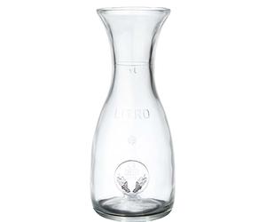 Carafe mesure bollée L.1 verre Bormioli