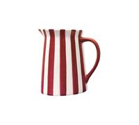 Carafe ou vase à rayures blanc et rouge Moyen modèle