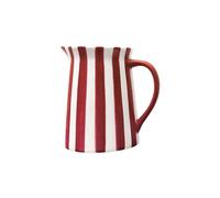 Carafe ou vase à rayures blanc et rouge moyen modèle