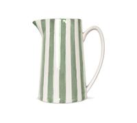 Carafe ou vase à rayures matcha vert et blanc