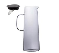 Carafe Pichet Verre 1.7 litre avec couvercle et passoire