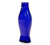 Serax Bouteille en verre Fish & Fish 85 cl bleu cobalt