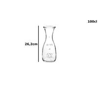 Cilio Carafe mesure bollée 1 L en verre